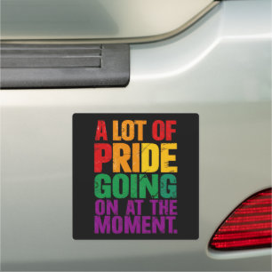 A Lot Of Pride Going On At Moment LGBT Pride Month Car Magnet
