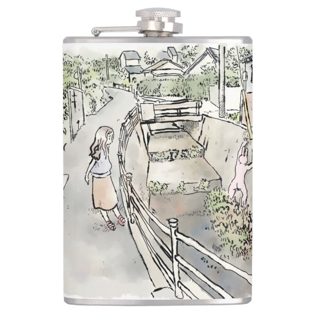 a lottery flask (Front)