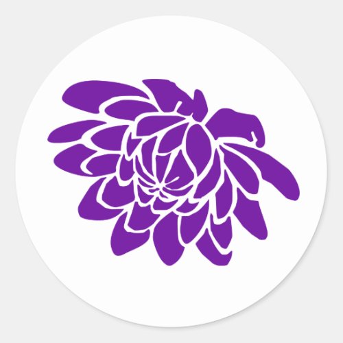 A Lotus Flower Sticker purple