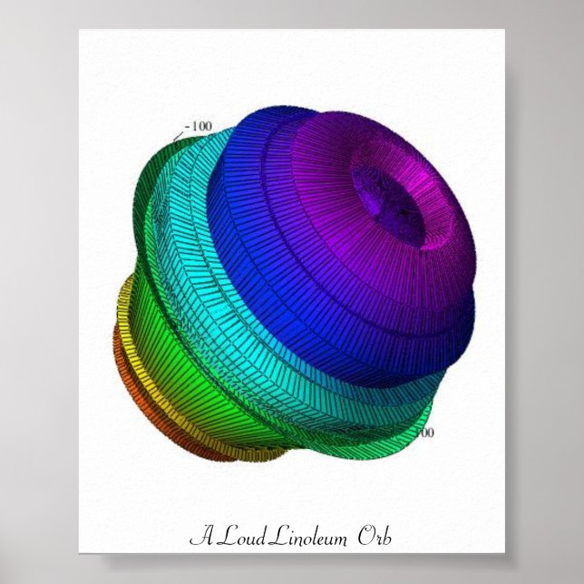 A Loud Linoleum Orb Poster (Front)