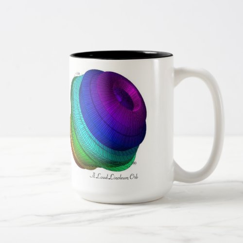 A Loud Linoleum Orb Two_Tone Coffee Mug
