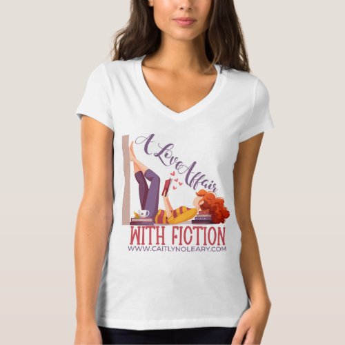 A love affair with fiction white tshirt
