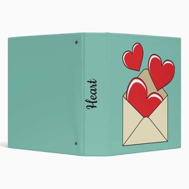 A Love Letter | Add Your Text   3 Ring Binder (Background)