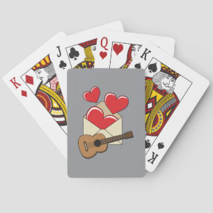 A Love Letter and A Guitar for You Poker Cards