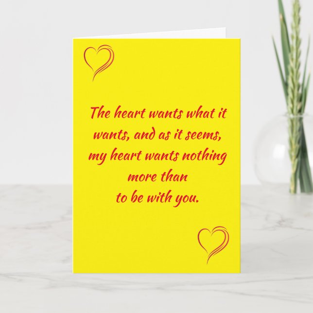 A LOVE LETTER ON "OUR ANNIVERSARY" CARD (Front)