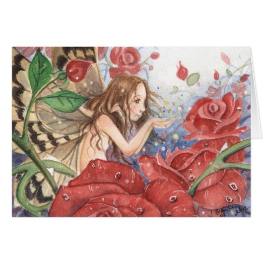 "A Love of Roses" Card (Front Horizontal)
