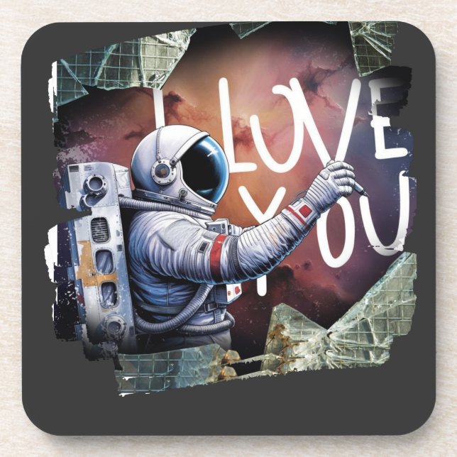 A Love Outside This World Beverage Coaster (Front)