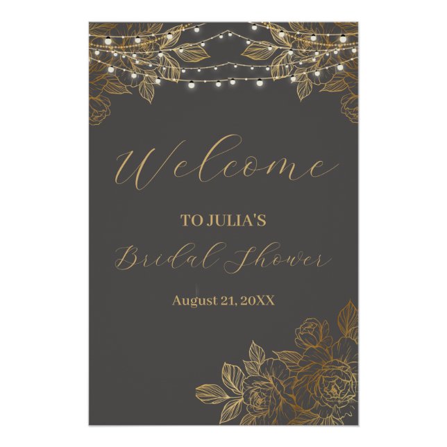 "A Love Story Unfolds: Our Wedding Poster (Front)