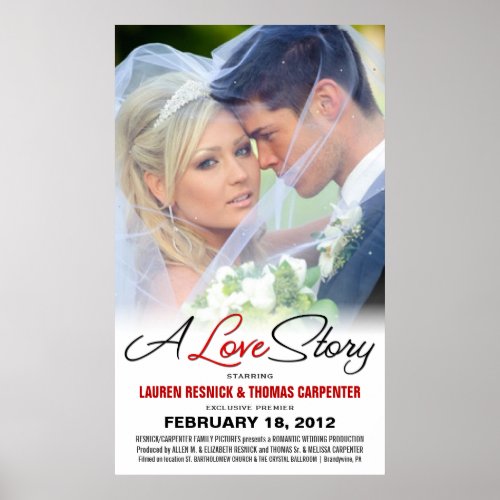 A Love Story _ Wedding Movie Photo Poster