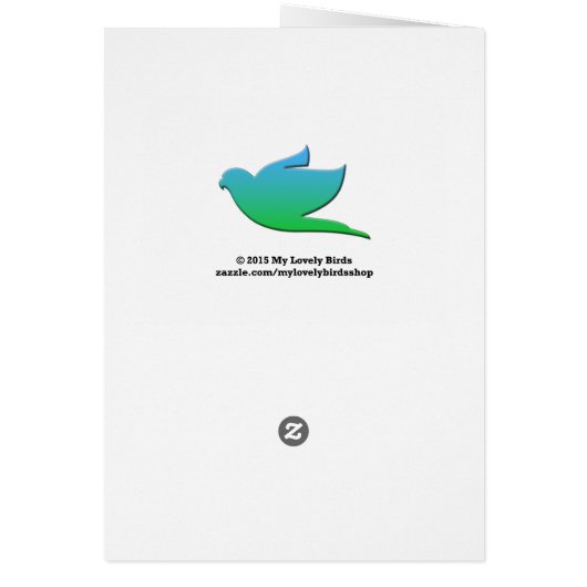 A Lovebird Couple On A Branch (Back)