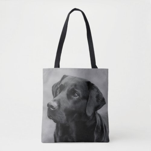 A lovely Black Labrador   Tote Bag