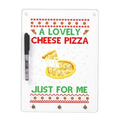 A Lovely Cheese Pizza Shirt Alone Funny Kevin X_Ma Dry Erase Board