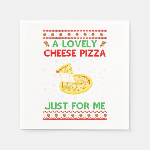 A Lovely Cheese Pizza Shirt Alone Funny Kevin X_Ma Napkins