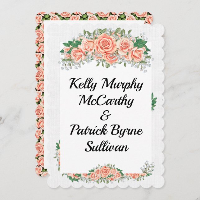 A Lovely Day For A Wedding Invitation (Front/Back)