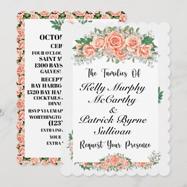 A Lovely Day For A Wedding Invitation (Front/Back)