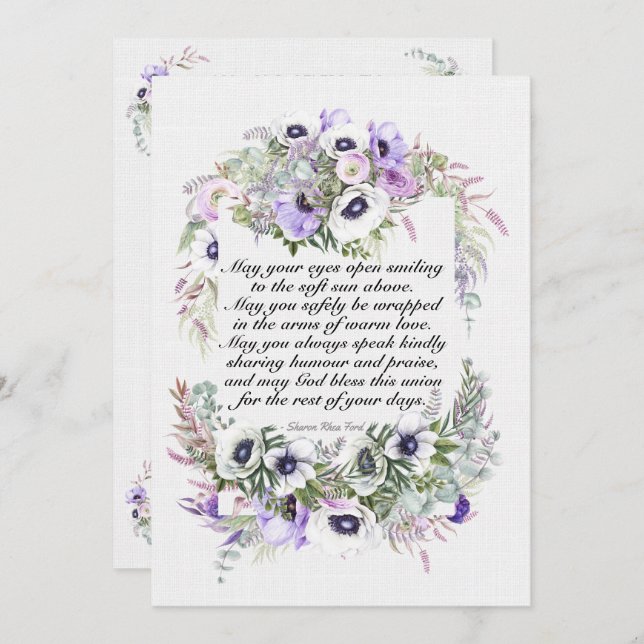 A Lovely Day For A Wedding Invitation (Front/Back)