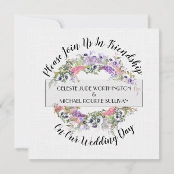 A Lovely Day For A Wedding Invitation by sharonrhea at Zazzle