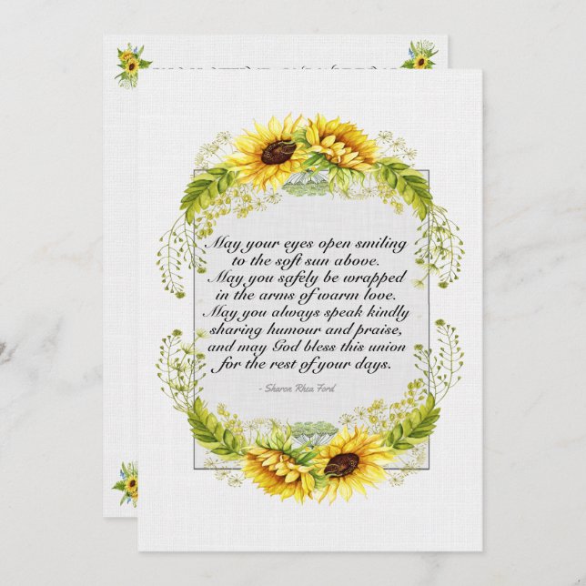 A Lovely Day For A Wedding - Invitation (Front/Back)