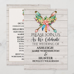 A Lovely Day For A Wedding - Invitation - See Back
