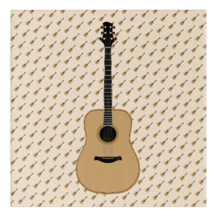 A lovely guitar acrylic print