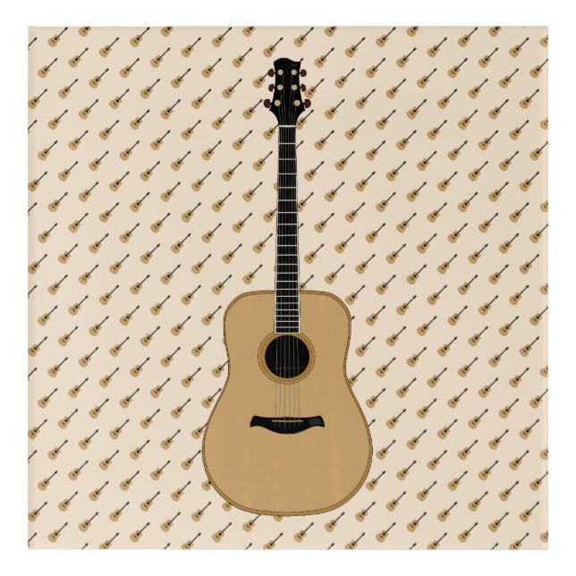 A lovely guitar acrylic print (Front)