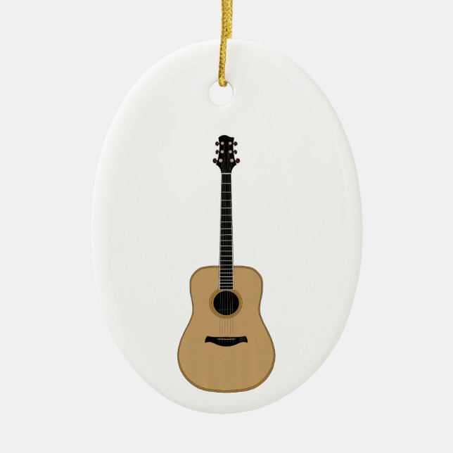 A lovely guitar ceramic ornament (Front)