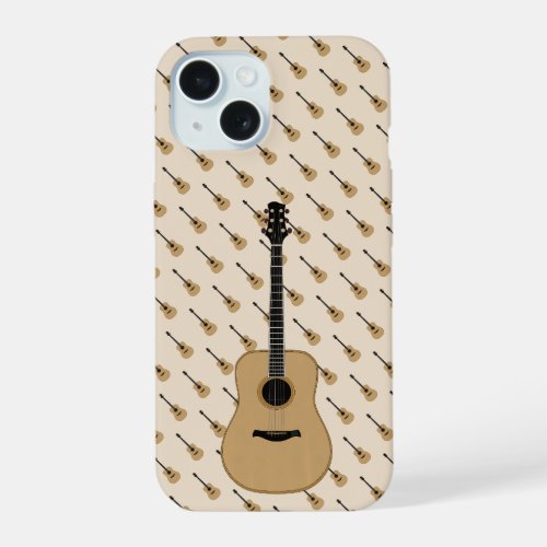 A lovely guitar iPhone 15 case