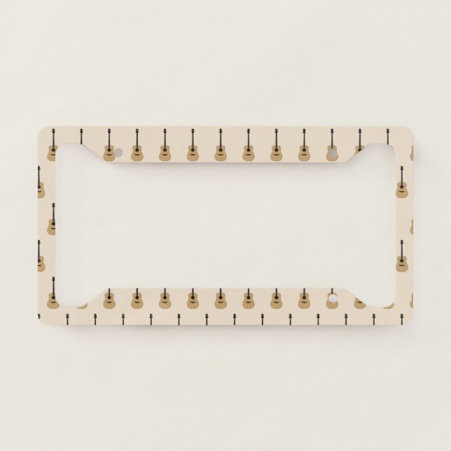A lovely guitar license plate frame (Front)
