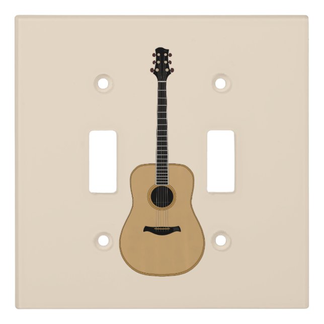 A lovely guitar light switch cover (Front)