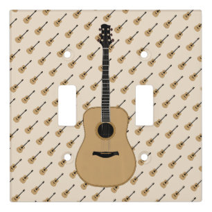 A lovely guitar light switch cover
