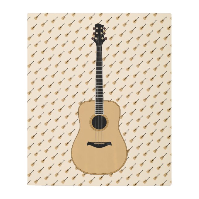 A lovely guitar metal print (Front)
