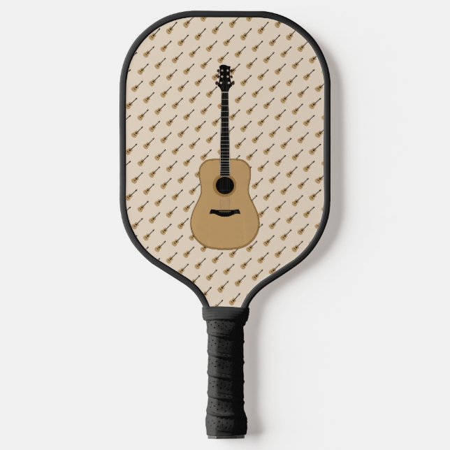 A lovely guitar pickleball paddle (Front)