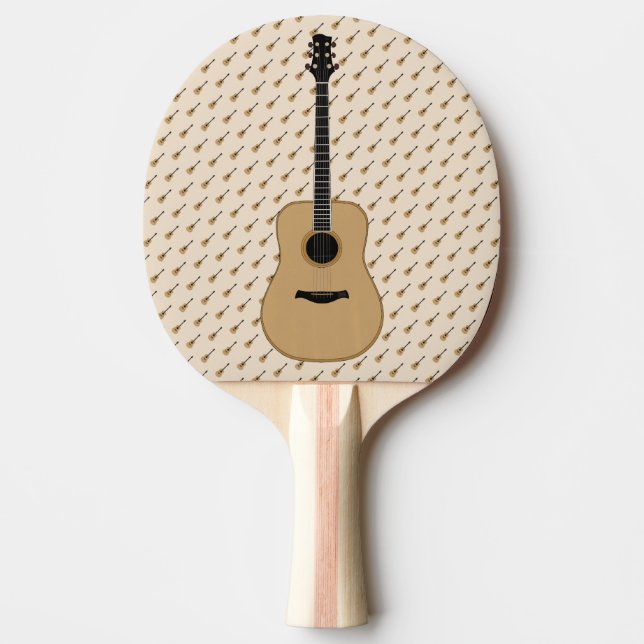 A lovely guitar ping pong paddle (Front)