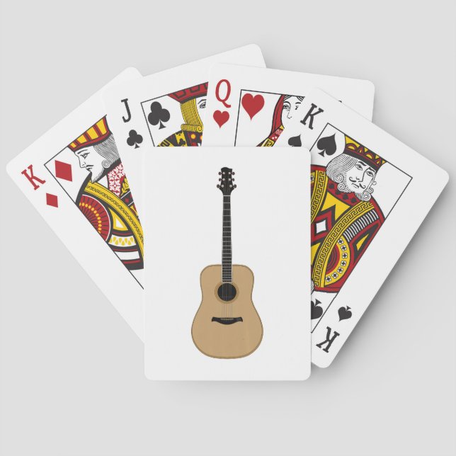 A lovely guitar poker cards (Back)