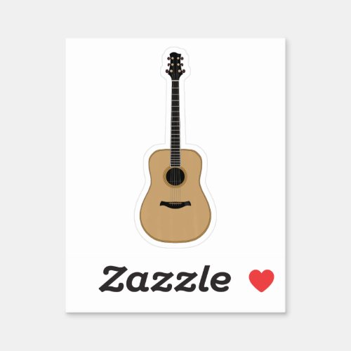 A lovely guitar sticker