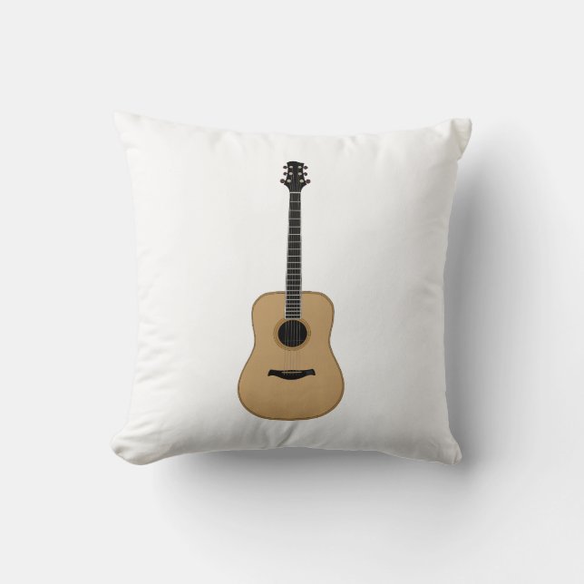 A lovely guitar throw pillow (Front)