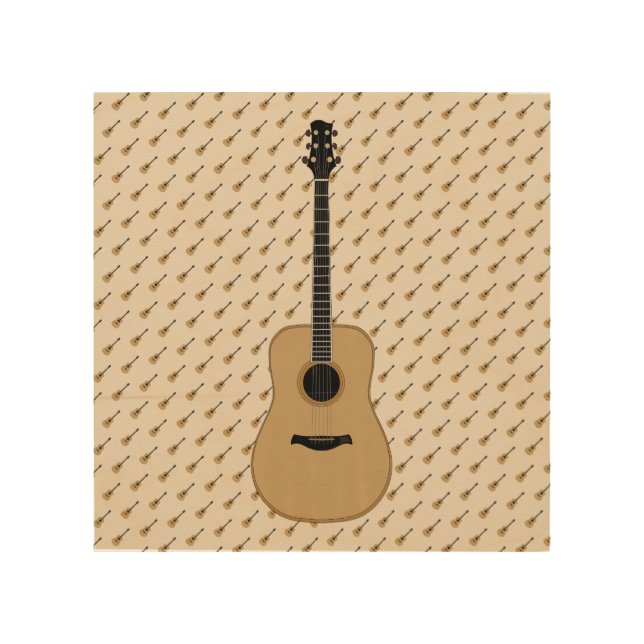 A lovely guitar wood wall art (Front)