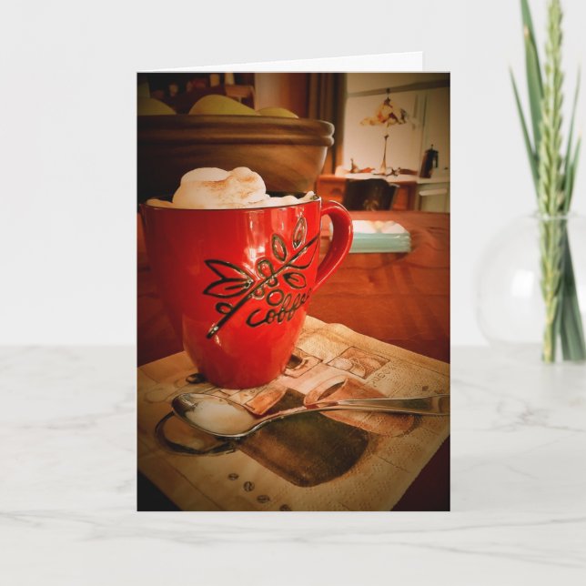 A Lovely Latte Kind of Birthday (card) Card (Front)