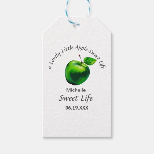 a lovely little apple sweet life Invitation Gift Tags