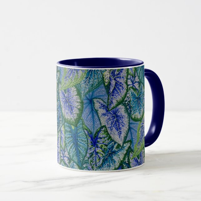 A lovely Philip Jacobs Fabric Caladium mug (Front Right)