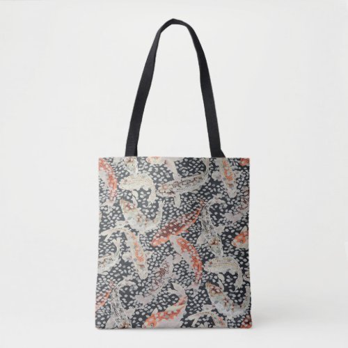 A Lovely Philip Jacobs Fabric Carp and Petals Bag