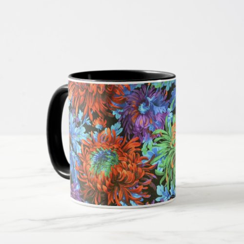 A Lovely Philip Jacobs Fabric Chrysanthemum Mug