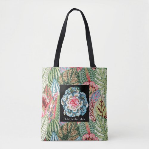 A Lovely Philip Jacobs Fabric Coleus Tote Bag