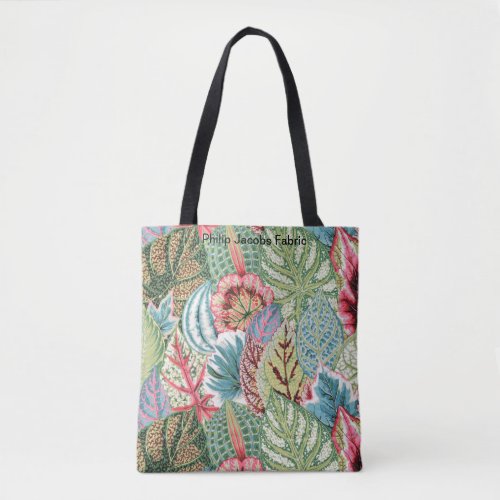 A Lovely Philip Jacobs Fabric Coleus Tote Bag
