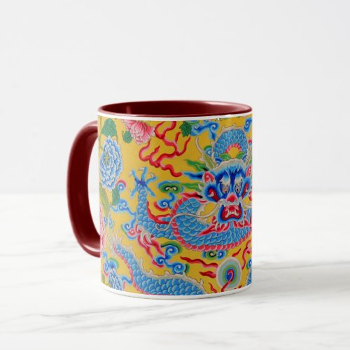 A Lovely Philip Jacobs Fabric Dragon Mug