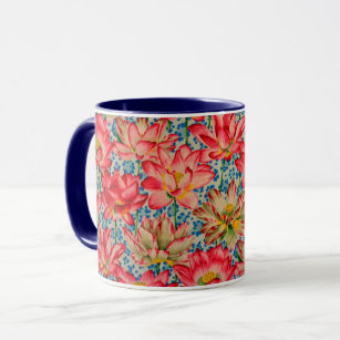 A Lovely Philip Jacobs Fabric Leopard Lotus Mug