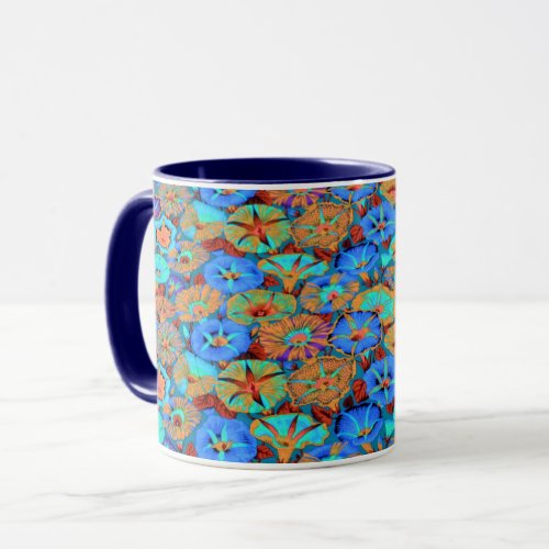 A Lovely Philip Jacobs Fabric Morning Glory Mug