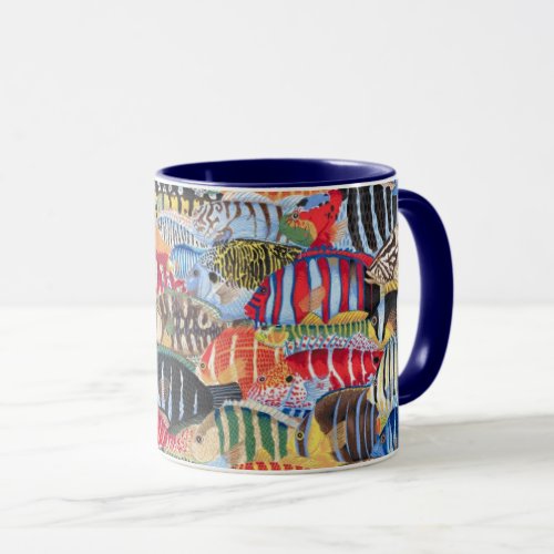 A lovely Philip Jacobs Fabric stripey fish mug