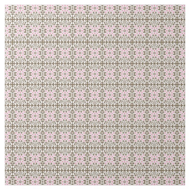 A lovely pink and brown patterned background featu gallery wrap (Front)