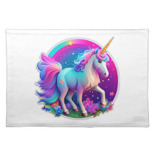 A Lovely Unicorn Cloth Placemat